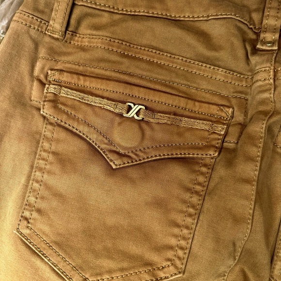 Caché Vintage Y2K Khaki Center Seam Flare Leg Pants Size 4 - Picture 11 of 13